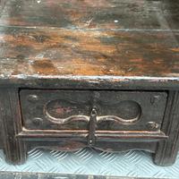 Comodino tavolo rustico arte povera legno massello