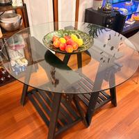 TAVOLO TONDO IN VETRO