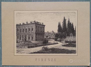 Cartolina Firenze Giardino di Boboli Da Acquaforte