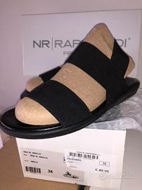 Sandali  neri elasticizzati n36