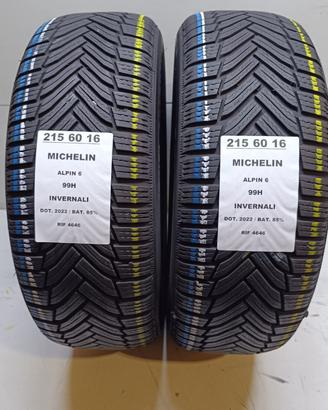 2 GOMME 215 60 16 MICHELIN INV RIF4646