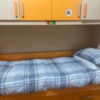 Letto singolo con letto estraibile