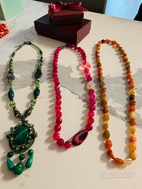 Collane agata naturale