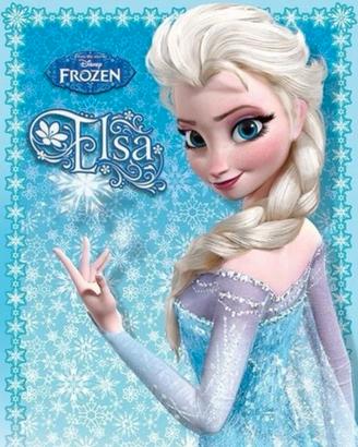 Poster di carta da appendere di disney elsa frozen