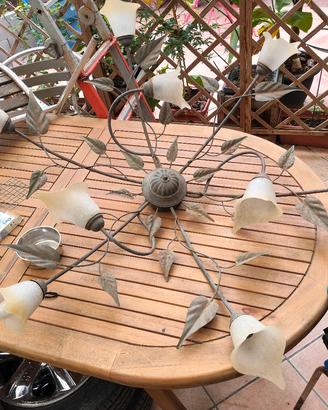 lampadario in ferro