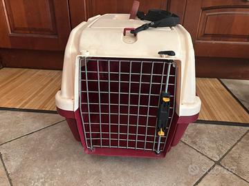 Trasportino per gatti e cani 60x40x39h cm