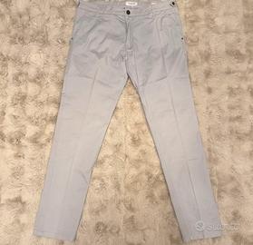 Pantaloni Clayton grigio perla 52 slim NUOVI