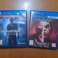Giochi PlayStation PS4 PS5 TEKKEN 7 e UNCHARTED 4 