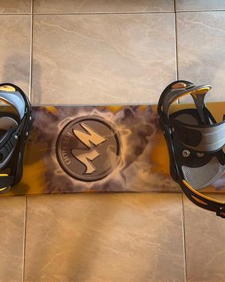 Snowboard completo 160 cm + attacchi + scarponi