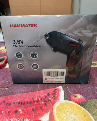 HANMATEK Cacciavite elettrico 3,6V 3Nm 200RPM LED 