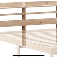 Poggia testa per letto in legno