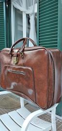 vecchia valigia Ivoli con lucchetto e chiave