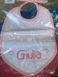 Bavaglia per neonata Giulia