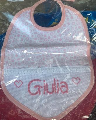 Bavaglia per neonata Giulia