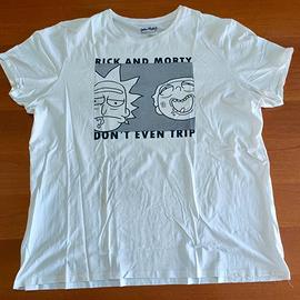 T-shirt Rick And Morty bianca XL