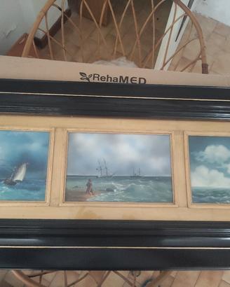 quadro antico trittico 