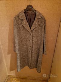 cappotto donna spigato pura lana