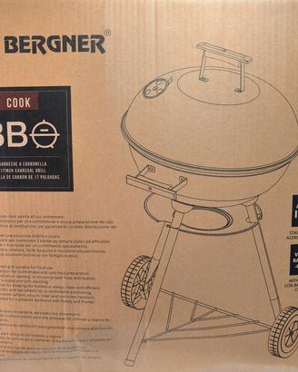 Barbecue a Carbonella Bergner 17" (43cm)