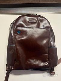 Zaino Piquadro fast-check in pelle Mogano NUOVO