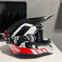casco cross airho taglia L