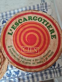Servizio Esgargotiere vintage originale Francia