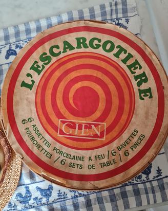 Servizio Esgargotiere vintage originale Francia