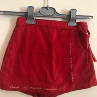 Mini gonna a pantaloncino