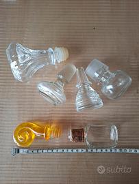 6 tappi decorativi in vetro