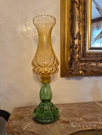 Coppia di Lampade a Candela in Vetro di Murano