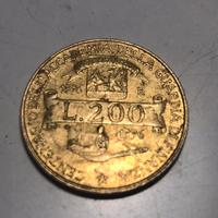 Moneta 200 lire centenario Guardia di finanza