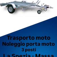 Trasporto moto carrello 3 posti