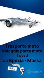 Trasporto moto carrello 3 posti