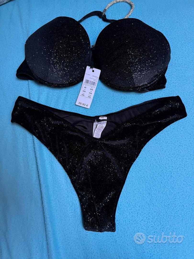 Completo intimo nero con brillantini - Abbigliamento e Accessori In vendita  a La Spezia