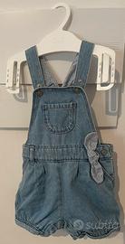 Salopette jeans neonata