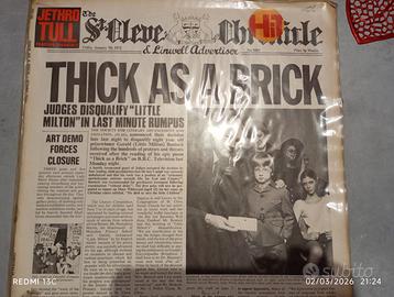 Vinile Jethro Tull Thick as a Brick 1972