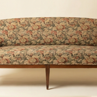 Divano Vintage in Tessuto Gobelin Floreale