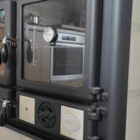 Stufa a legna cucina nordica modello rosa 4.0