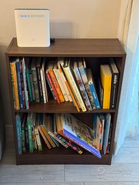 Libreria bassa noce