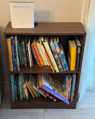 Libreria bassa noce