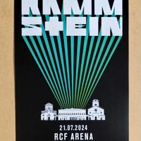 Poster "Rammstein" Live in Reggio Emilia - 2024