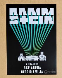 Poster "Rammstein" Live in Reggio Emilia - 2024
