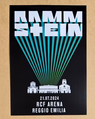 Poster "Rammstein" Live in Reggio Emilia - 2024