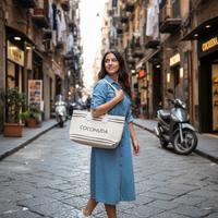Borsa in tela con manico 