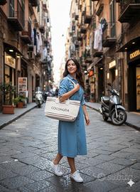 Borsa in tela con manico 