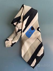 Cravatta Messori beige e grigio