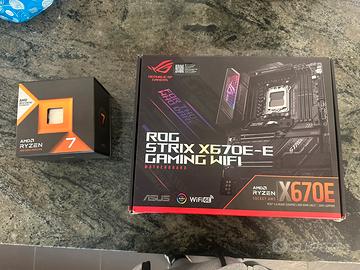 Asus rog strix x670e-e gaming wifi + ryzen 7800x3d
