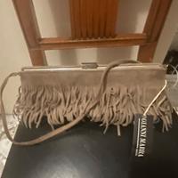 Borsetta beige camoscio nuova