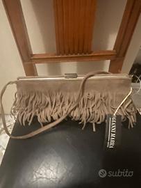 Borsetta beige camoscio nuova