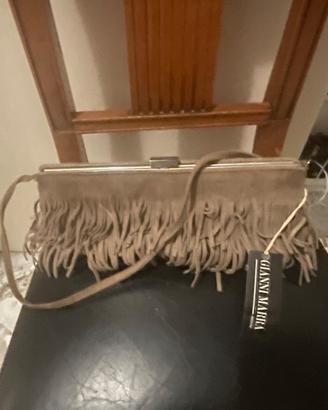 Borsetta beige camoscio nuova