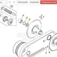 Puleggia secondario esterna Aprilia Leonardo 125 A